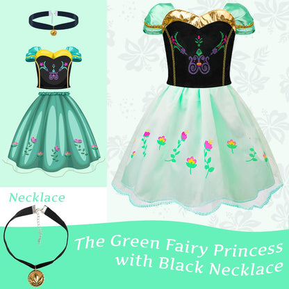 Meland Princess Dress Up - Dress Up Clothes for Girls with Toys Birthday Gift for Toddler Girls 3,4,5,6,7,8 Years