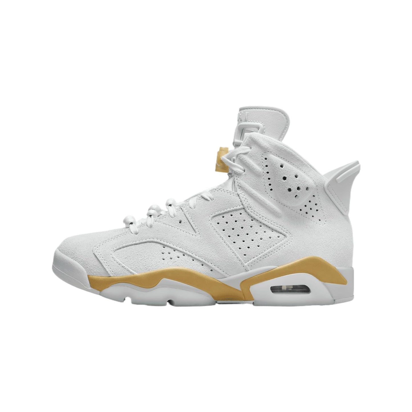 Air Jordan 6 Retro Pearl Women's Shoe (DQ4914-074, Pure Platinum/Metallic Gold/Coconut Milk)