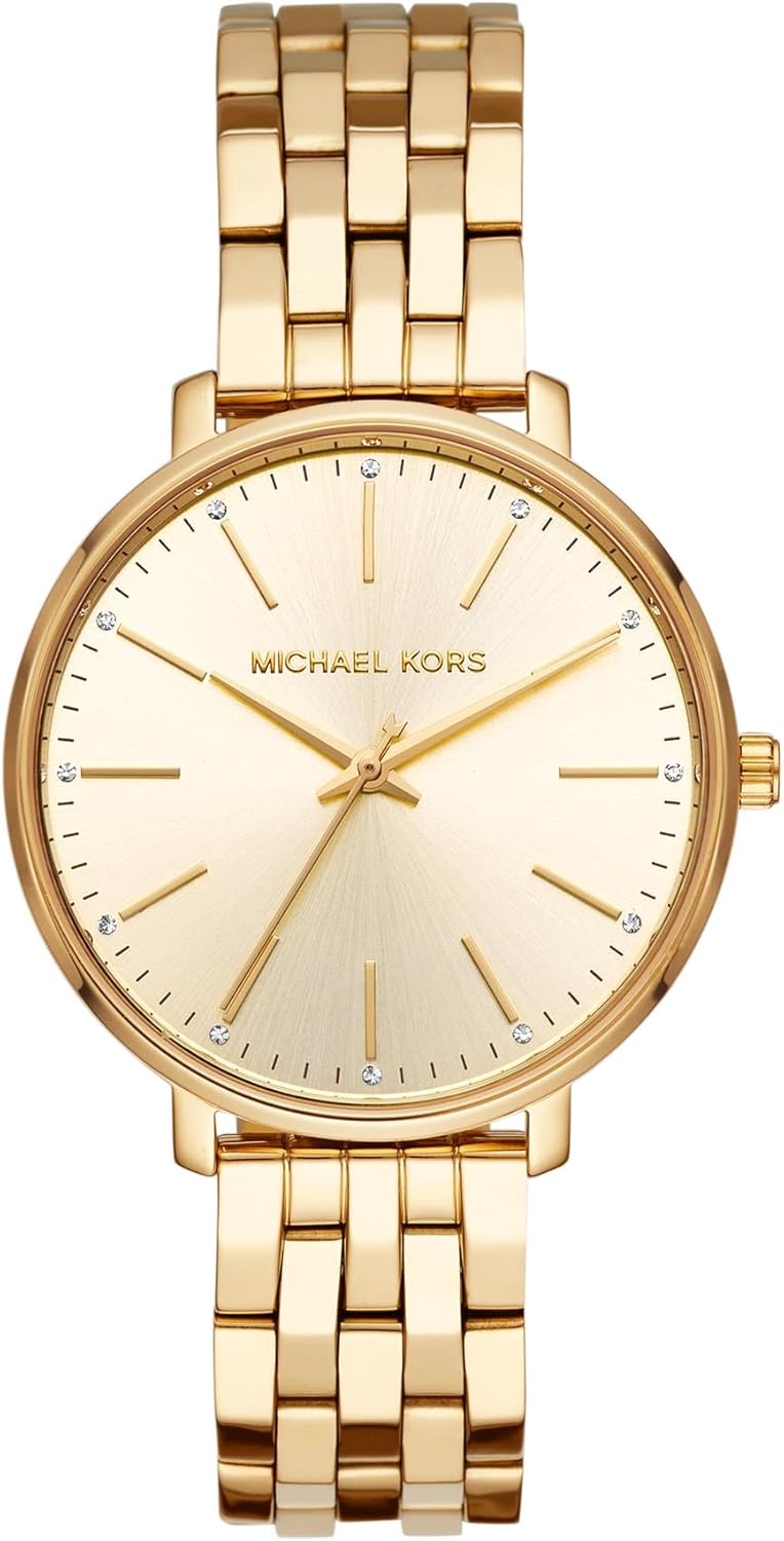 Michael Kors Pyper Three-Hand Gold-Tone Stainless Steel Women's Watch (Model: MK3898)