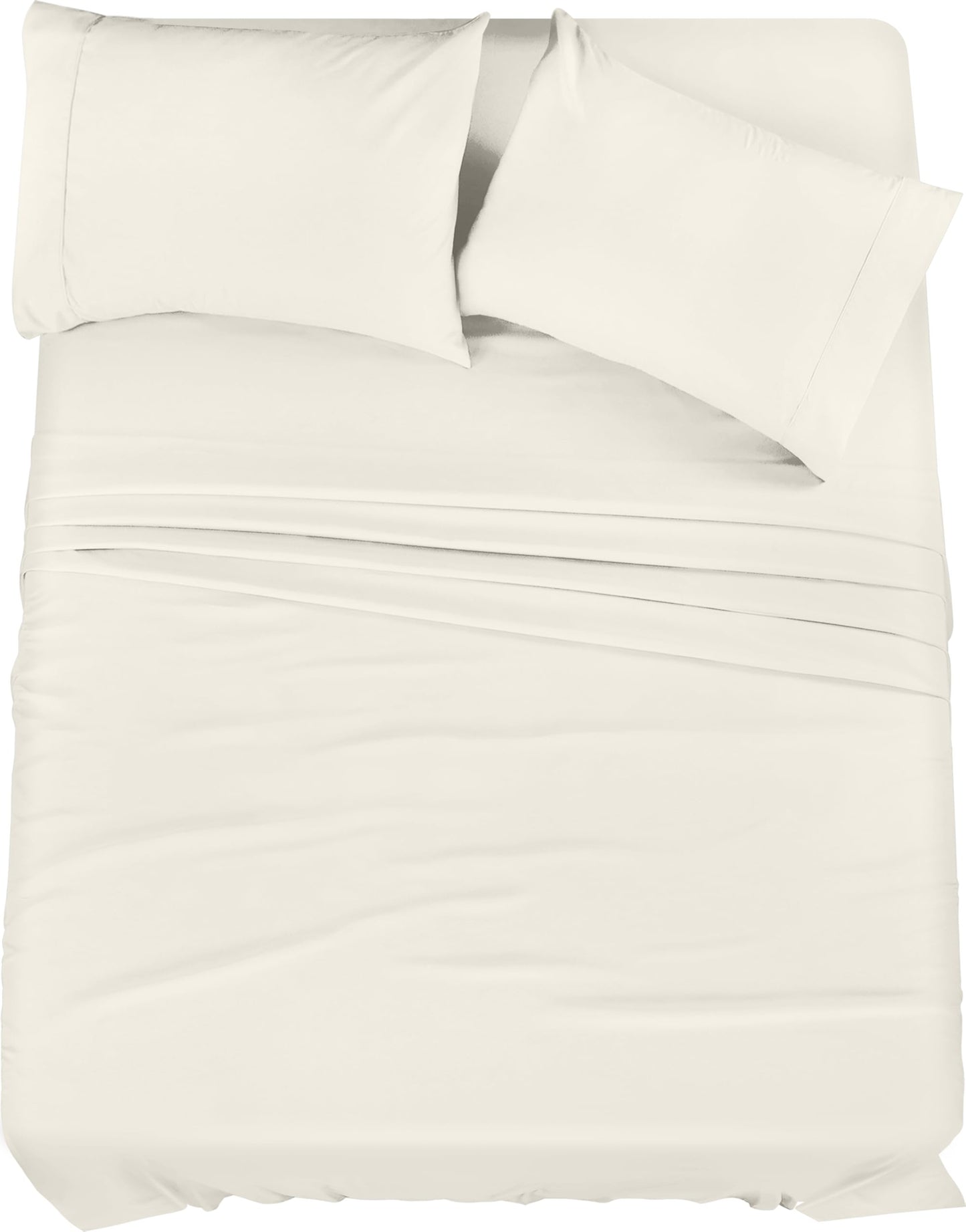 Utopia Bedding Queen Bed Sheets Set - 4 Piece Bedding - Brushed Microfiber - Shrinkage and Fade Resistant - Easy Care (Queen, White)