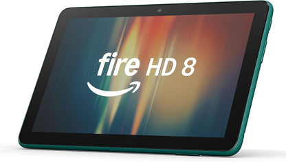 New Amazon Fire HD 8 tablet, 8” HD Display, 3GB memory, 32GB, designed for portable entertainment, Black, (2024 release)