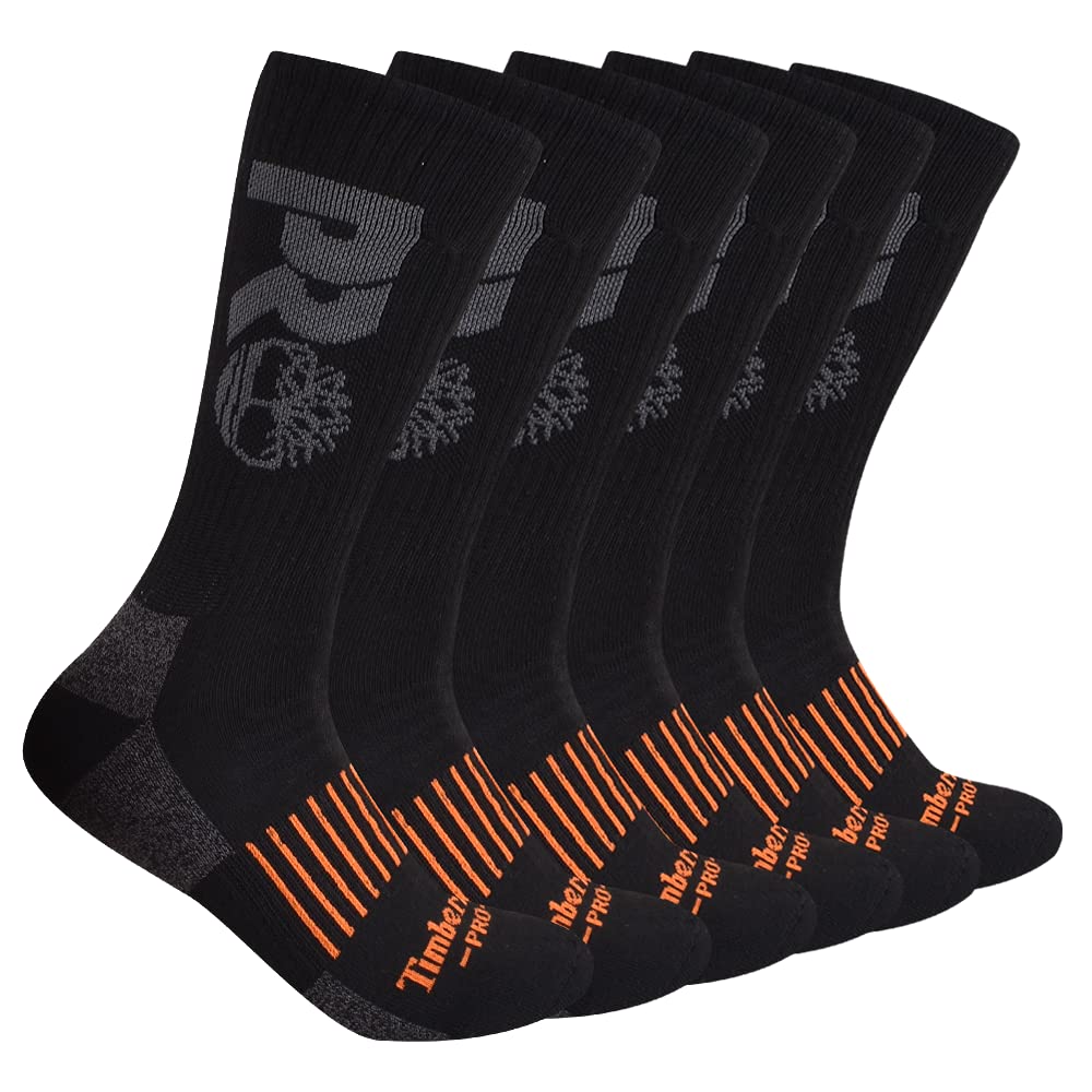 Timberland PRO Men's 6-Pack Crew Socks