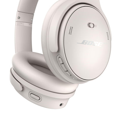 Bose QuietComfort Bluetooth Headphones, Wireless Headphones with Active Over Ear Noise Cancelling and Mic, Deep Bass, Up to 24 Hours of Playtime, Sandstone