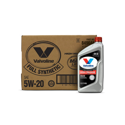 Valvoline High Mileage with MaxLife Technology SAE 5W-30 Synthetic Blend Motor Oil 5 QT