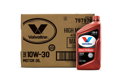 Valvoline High Mileage with MaxLife Technology SAE 5W-30 Synthetic Blend Motor Oil 5 QT