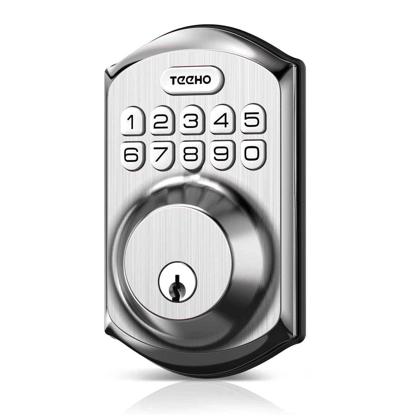 TEEHO TE001 Keyless Entry Door Lock with Keypad - Smart Deadbolt Lock for Front Door with 2 Keys - Auto Lock - Easy Installation - Matte Black