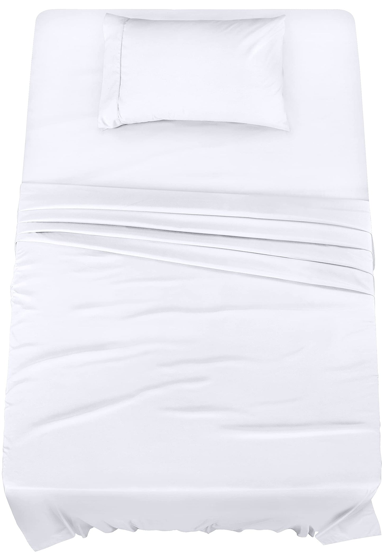 Utopia Bedding Queen Bed Sheets Set - 4 Piece Bedding - Brushed Microfiber - Shrinkage and Fade Resistant - Easy Care (Queen, White)