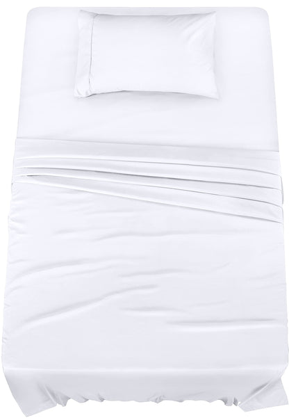 Utopia Bedding Queen Bed Sheets Set - 4 Piece Bedding - Brushed Microfiber - Shrinkage and Fade Resistant - Easy Care (Queen, White)