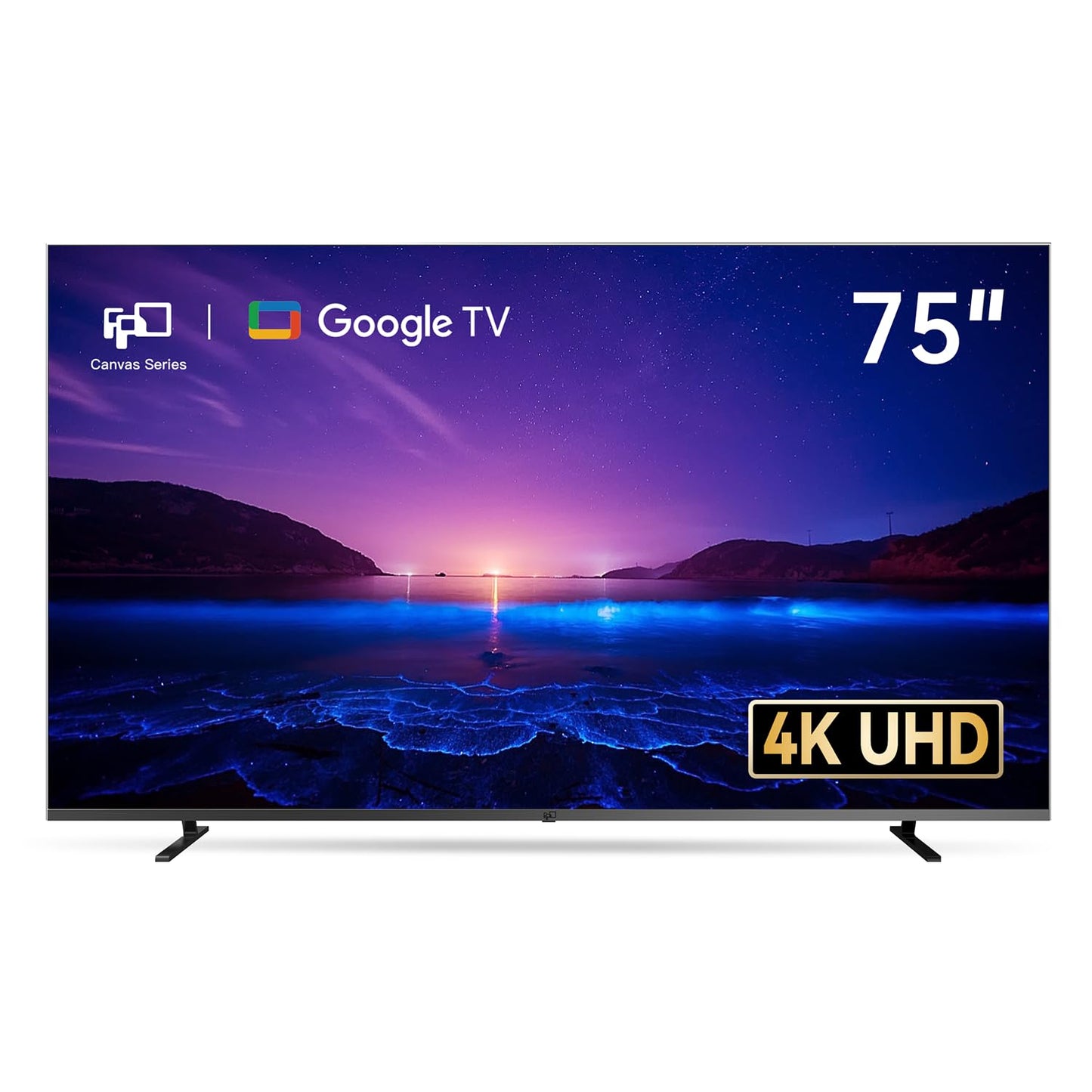 FPD 50 Inch Smart TV, 4K LED Google TV with Google Play Built-in Google Cast, HDR 10, MEMC, Voice Remote, Dolby Atmos & Vision, UHD Stream Live Television (CG50-C3,2024)