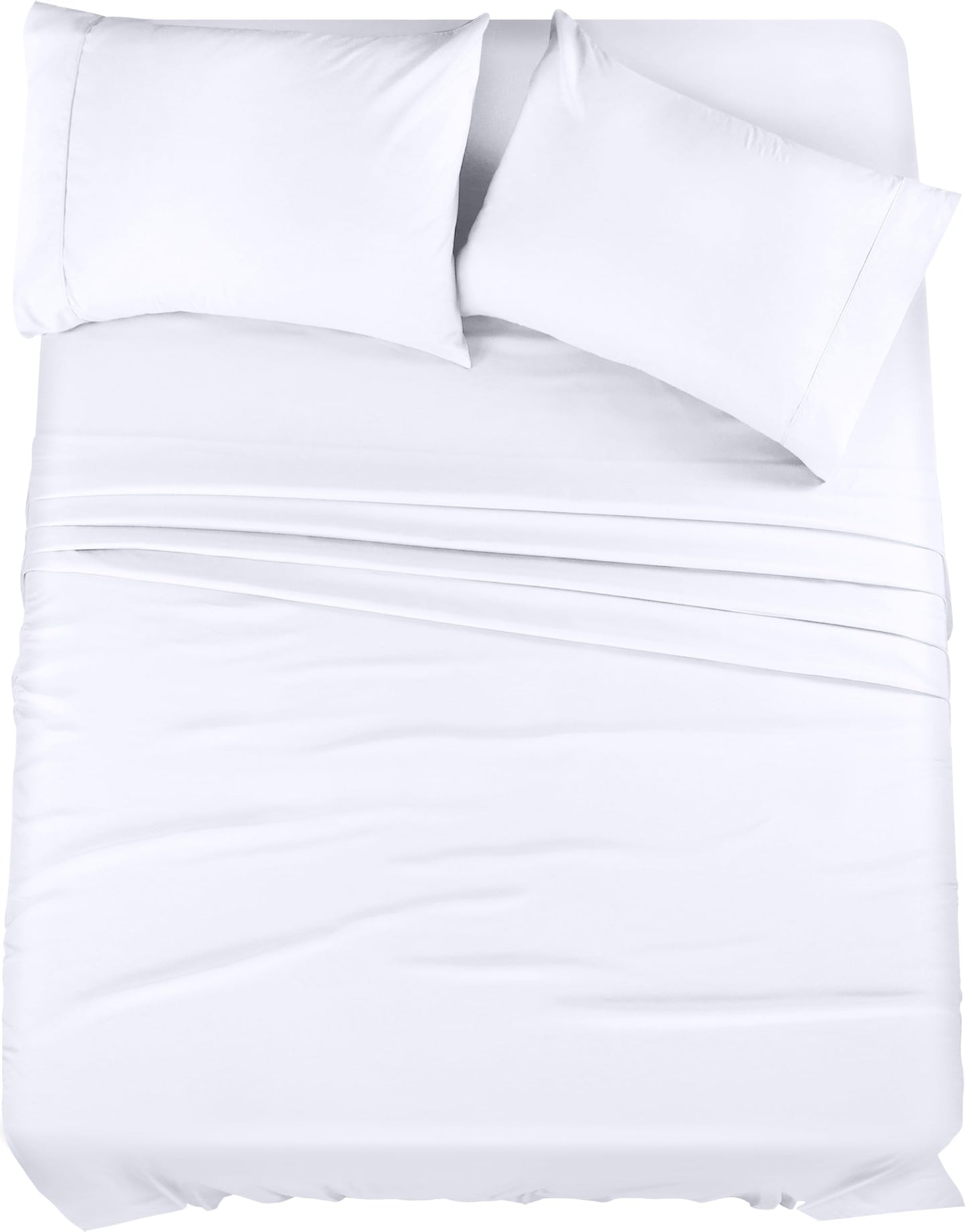 Utopia Bedding Queen Bed Sheets Set - 4 Piece Bedding - Brushed Microfiber - Shrinkage and Fade Resistant - Easy Care (Queen, White)