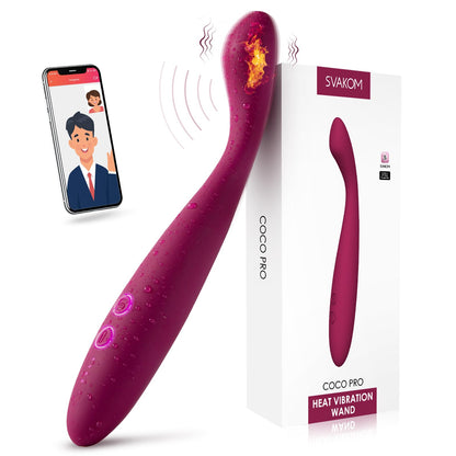 SVAKOM COCO G Spot Vibrator - 8 Seconds to Climax Finger Shaped Waterproof Vibes for Women - 5*5 Vibrations Clit Nipple Personal Massagers - Adult Female Sex Toys