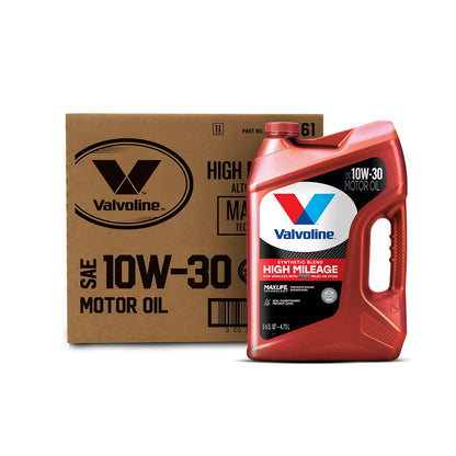 Valvoline High Mileage with MaxLife Technology SAE 5W-30 Synthetic Blend Motor Oil 5 QT