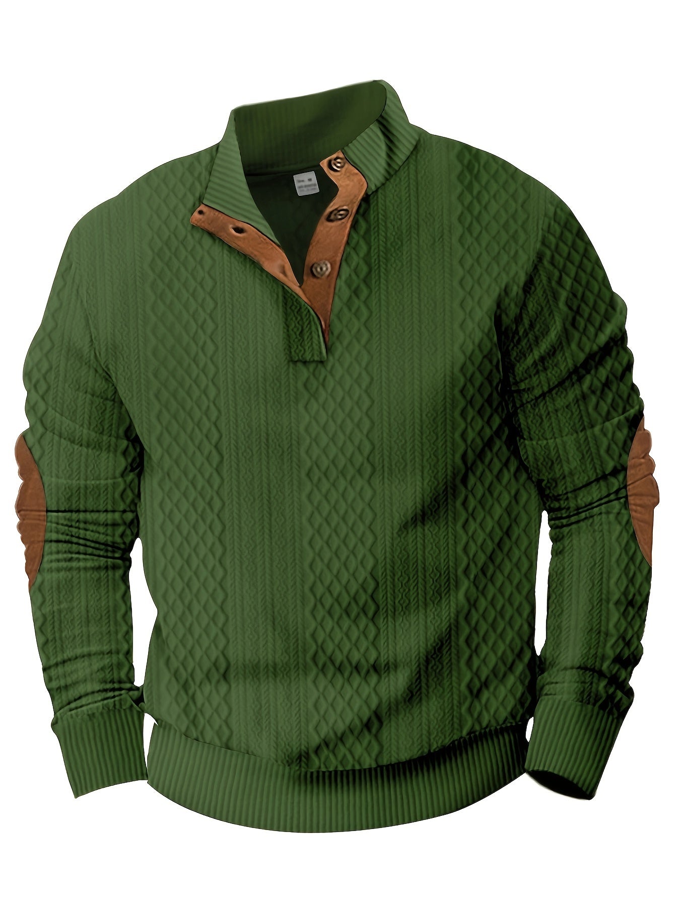 Color Block Men's Knitted Shirt Stylish Spring Fall Wardrobe Essential