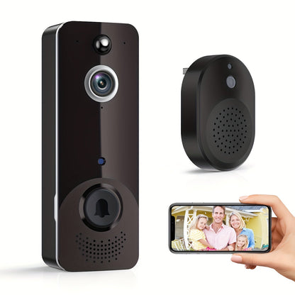 Wireless Smart Doorbell Camera HD Image AI Detection Instant Alerts