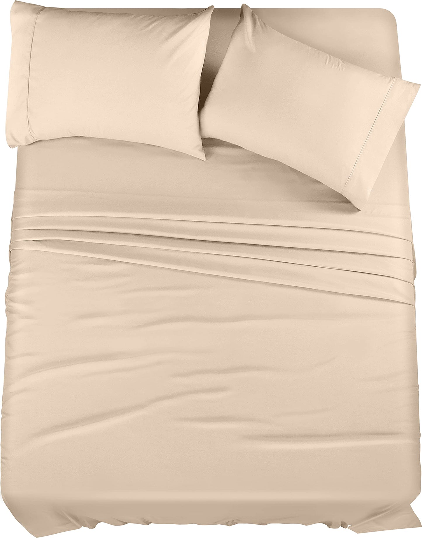 Utopia Bedding Queen Bed Sheets Set - 4 Piece Bedding - Brushed Microfiber - Shrinkage and Fade Resistant - Easy Care (Queen, White)