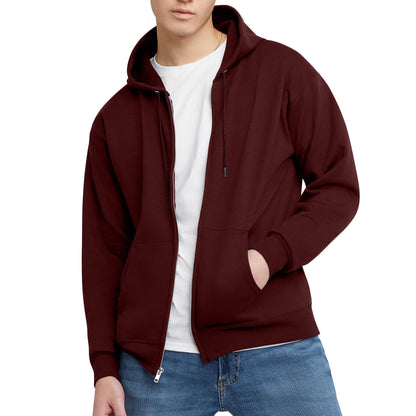 Hanes Men's EcoSmart Fleece Full-Zip Hoodie Sweatshirt