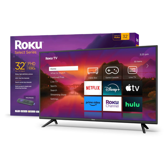 Roku Smart TV – 40-Inch Select Series 1080p Full HD Roku TV with Roku Voice Remote, Bright Picture, Customizable Home Screen – Live Local News, Sports, Gaming