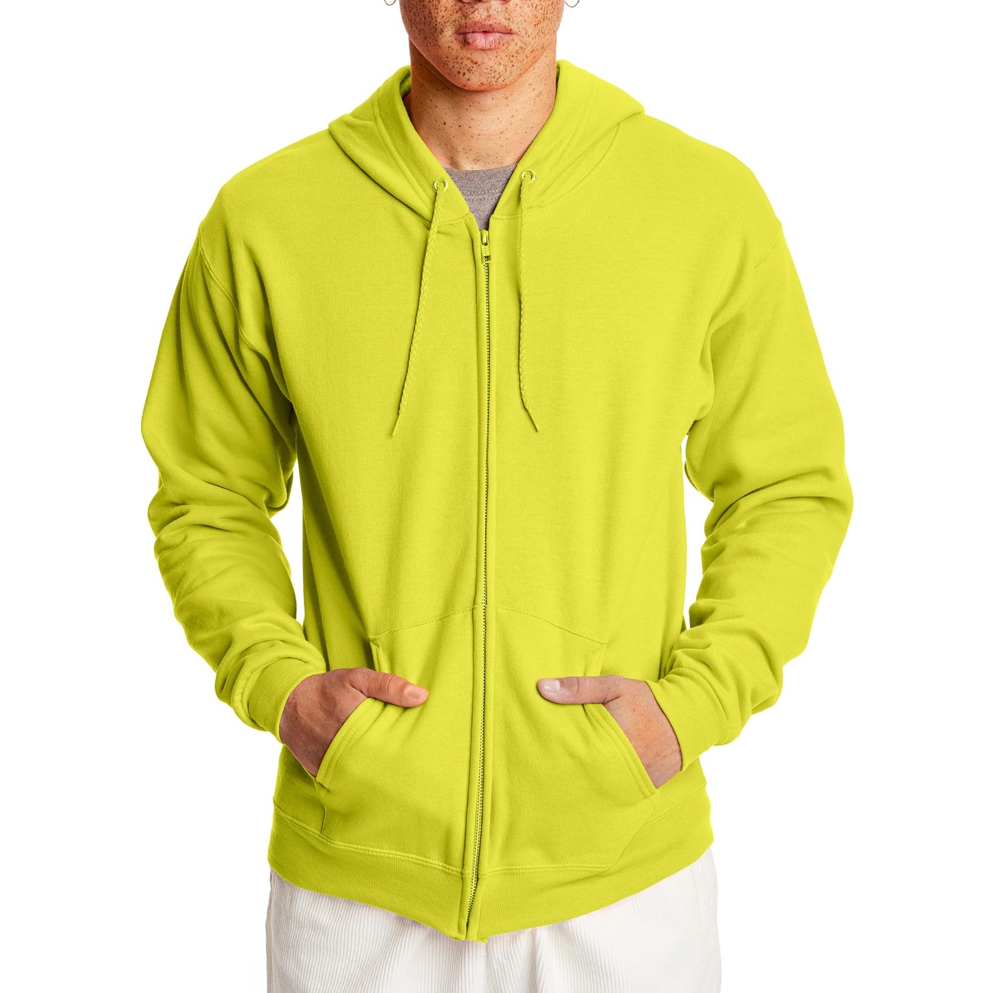 Hanes Men's EcoSmart Fleece Full-Zip Hoodie Sweatshirt