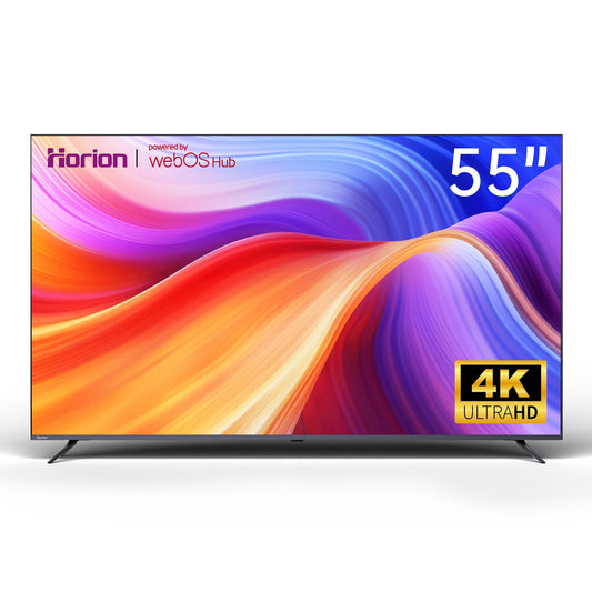 HORION 43-inch Smart TV (43P6D,2025) - 4K UHD LED TV P6D Series with WebOS 22, Ultra Slim Television with Mega Contrast, HDR10, MEMC, Dolby Atmos - Streaming Live TV, Bluetooth, Hdmi, WiFi