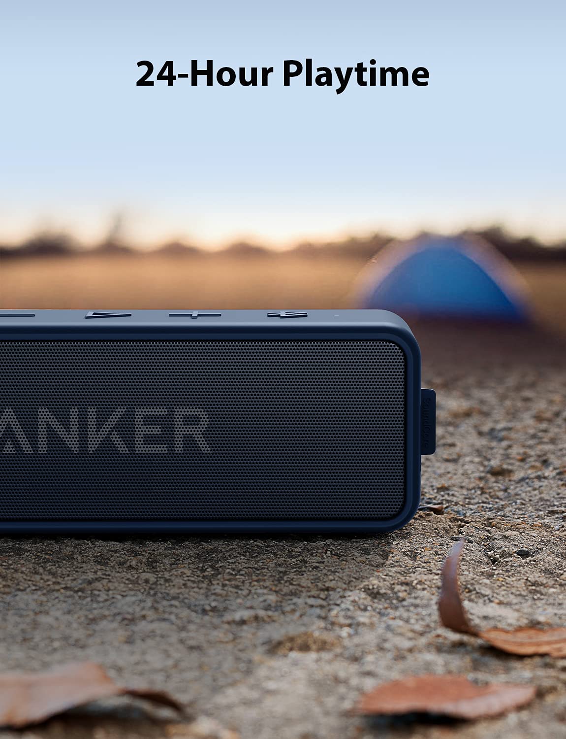 Anker Soundcore 2 Portable Bluetooth Speaker with IPX7 Waterproof, 24-Hour Playtime, Wireless Stereo Pairing, 12W Stereo Sound, Bluetooth 5, Bassup, Electronics for Home, Shower, Outdoors, Travel