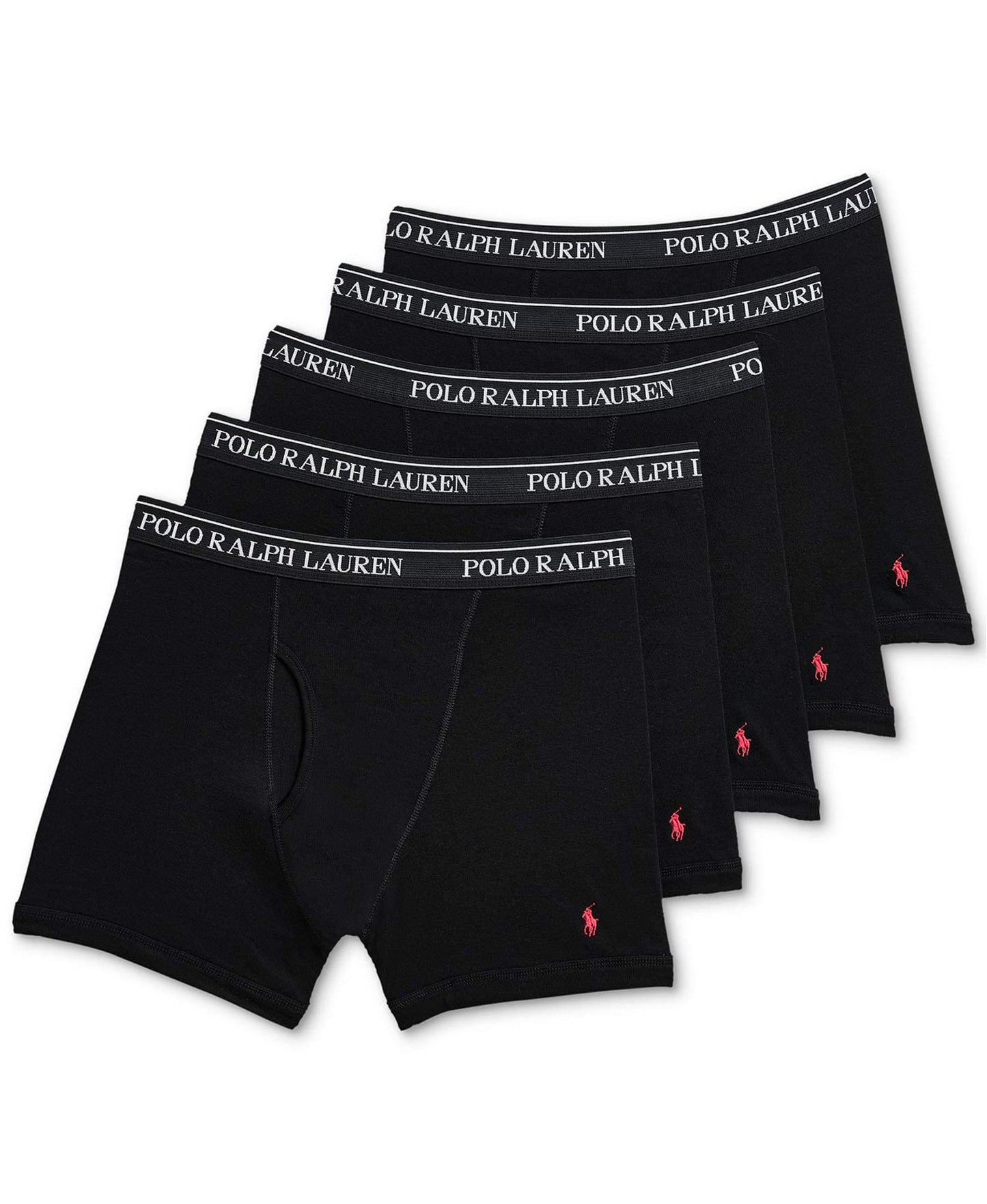 Polo Ralph Lauren Men's Classic Fit Cotton Boxer Briefs 5 Pack