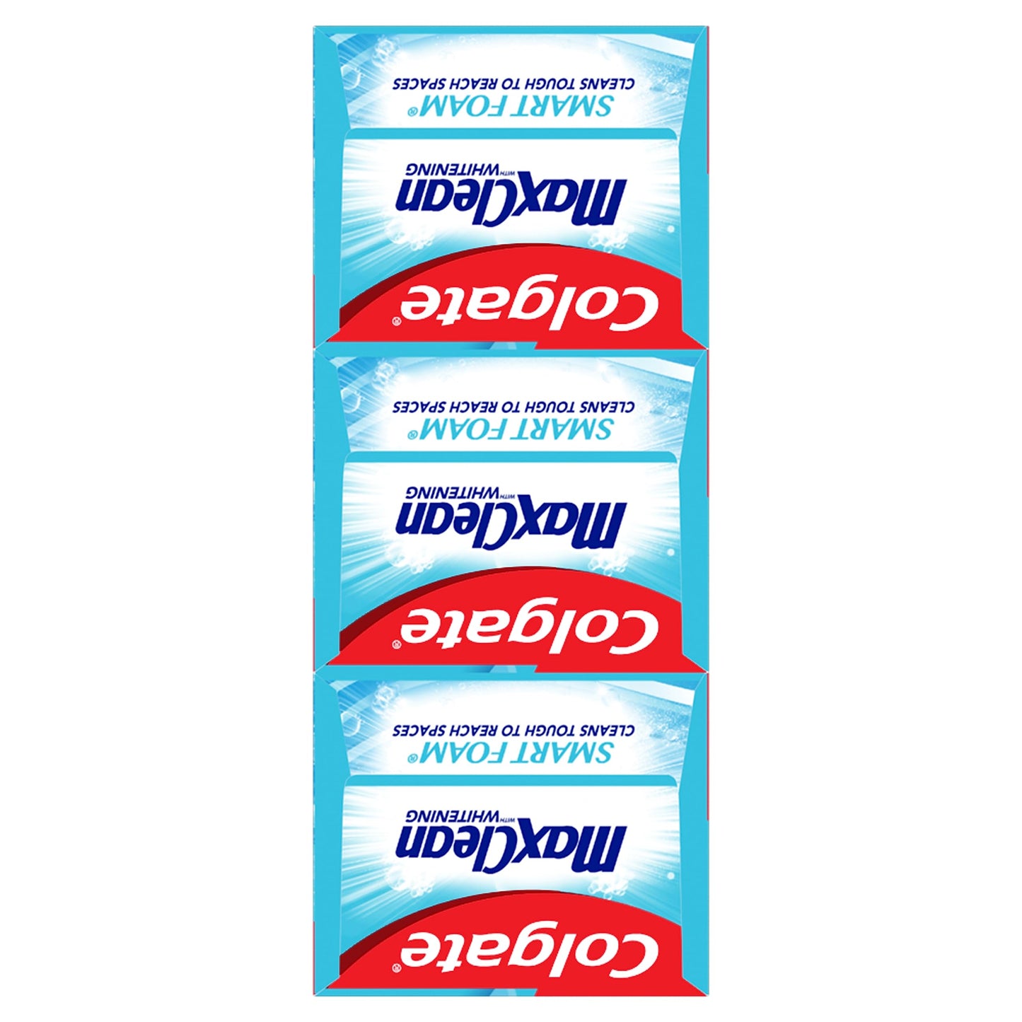 Colgate Max Fresh Whitening Toothpaste with Mini Strips, Clean Mint Toothpaste for Bad Breath, Helps Fight Cavities, Whitens Teeth, and Freshens Breath, 6.3 Ounce (Pack of 4)