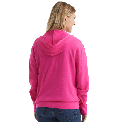 Hanes Women’s Slub Knit Full-Zip Hoodie, Textured Cotton Zip-Up T-Shirt Hoodie for Women