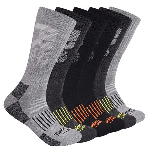 Timberland PRO Men's 6-Pack Crew Socks