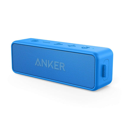 Anker Soundcore 2 Portable Bluetooth Speaker with IPX7 Waterproof, 24-Hour Playtime, Wireless Stereo Pairing, 12W Stereo Sound, Bluetooth 5, Bassup, Electronics for Home, Shower, Outdoors, Travel