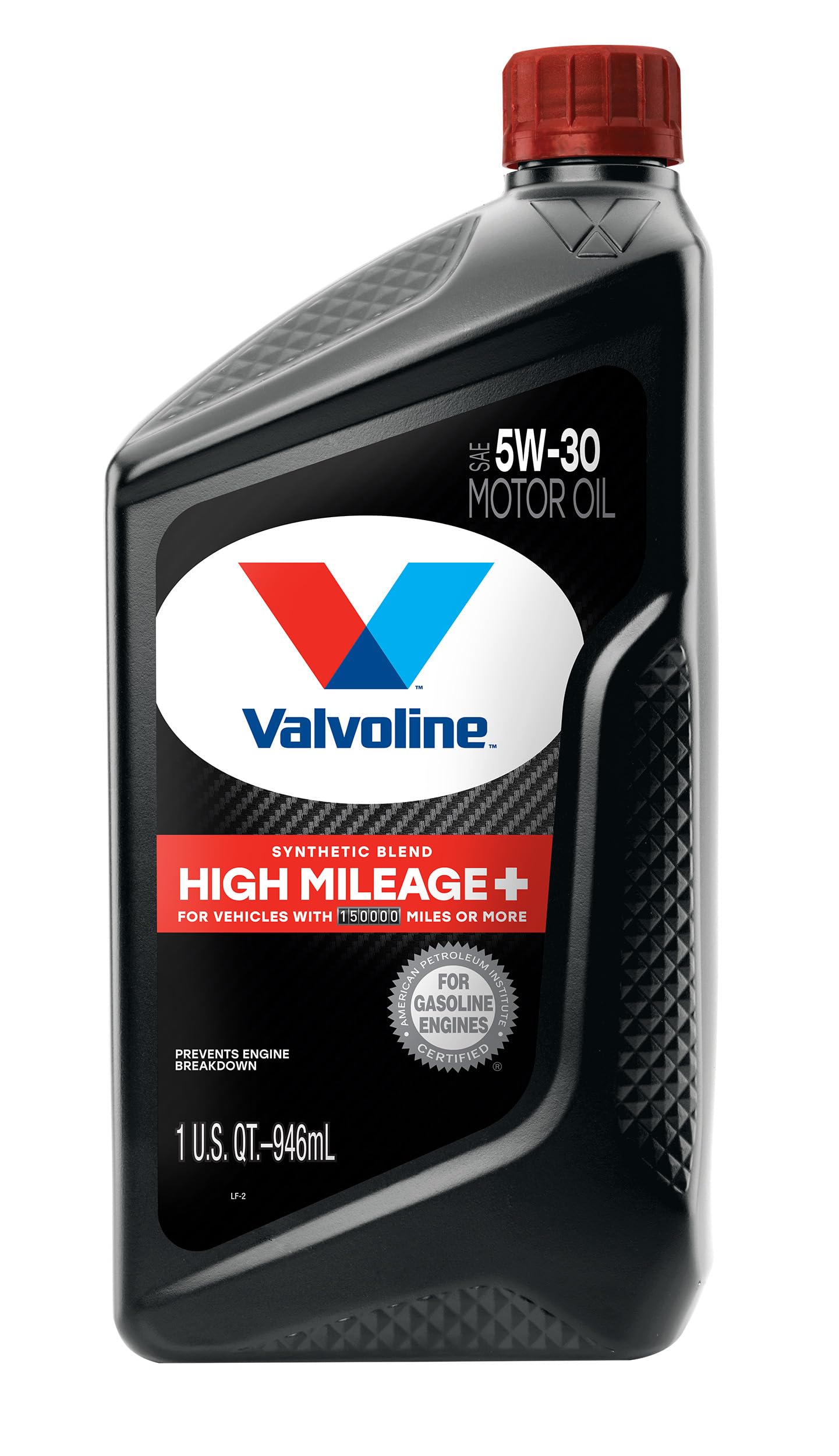 Valvoline High Mileage with MaxLife Technology SAE 5W-30 Synthetic Blend Motor Oil 5 QT