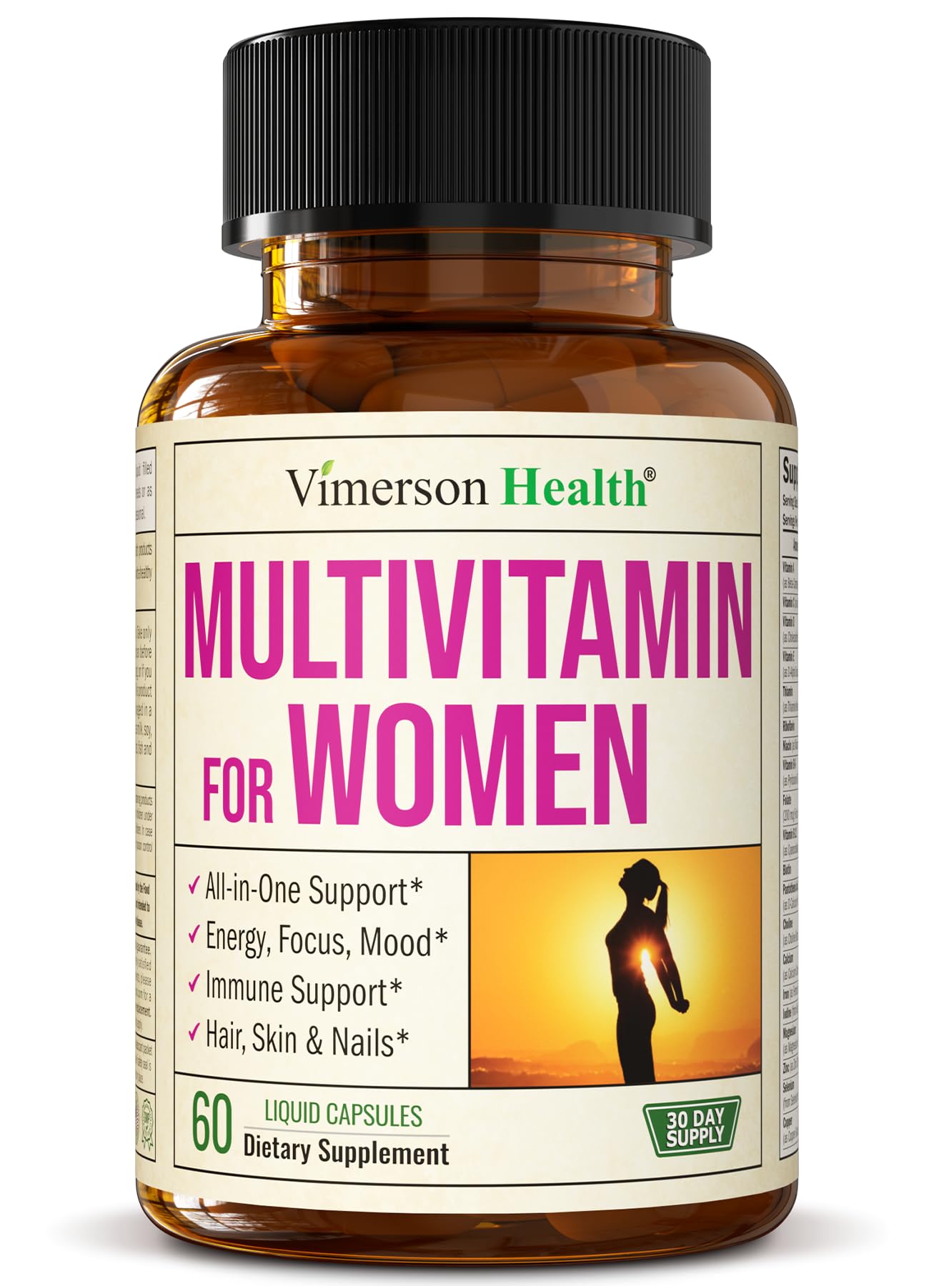 Multivitamin for Men - Daily Men's Multivitamins & Multiminerals with Vitamin A, C, D, E, B12, Zinc & More Essential Vitamins for Men - Mens Vitamins for Energy, Focus, and Mens Health. 60 Capsules