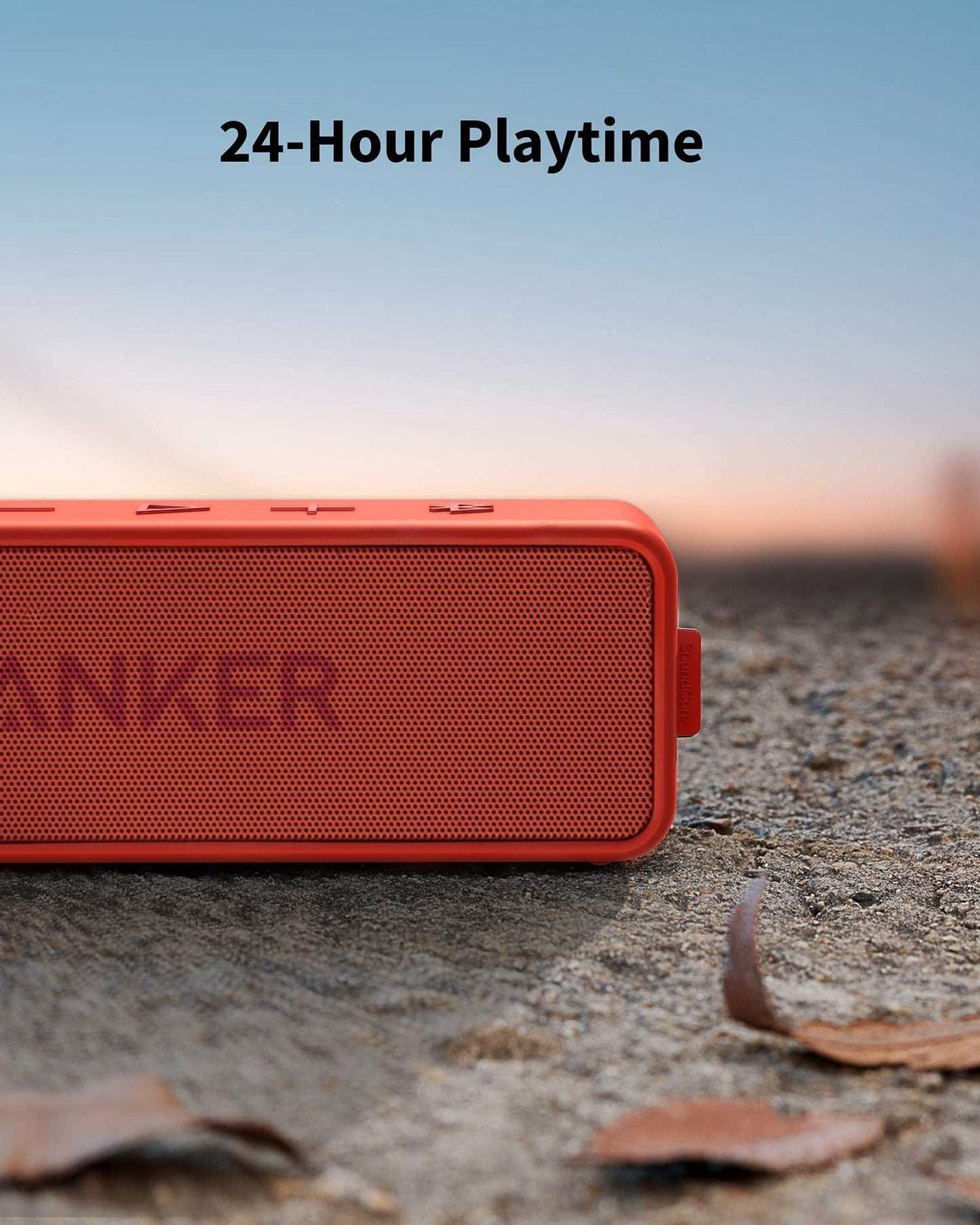 Anker Soundcore 2 Portable Bluetooth Speaker with IPX7 Waterproof, 24-Hour Playtime, Wireless Stereo Pairing, 12W Stereo Sound, Bluetooth 5, Bassup, Electronics for Home, Shower, Outdoors, Travel