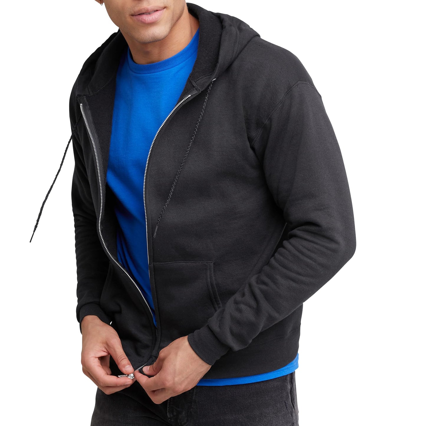 Hanes Men's EcoSmart Fleece Full-Zip Hoodie Sweatshirt