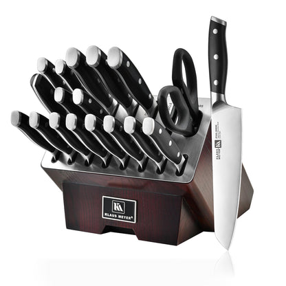 Stahl 19 Piece High Carbon Exclusive German Steel Knife Block Set (Black)