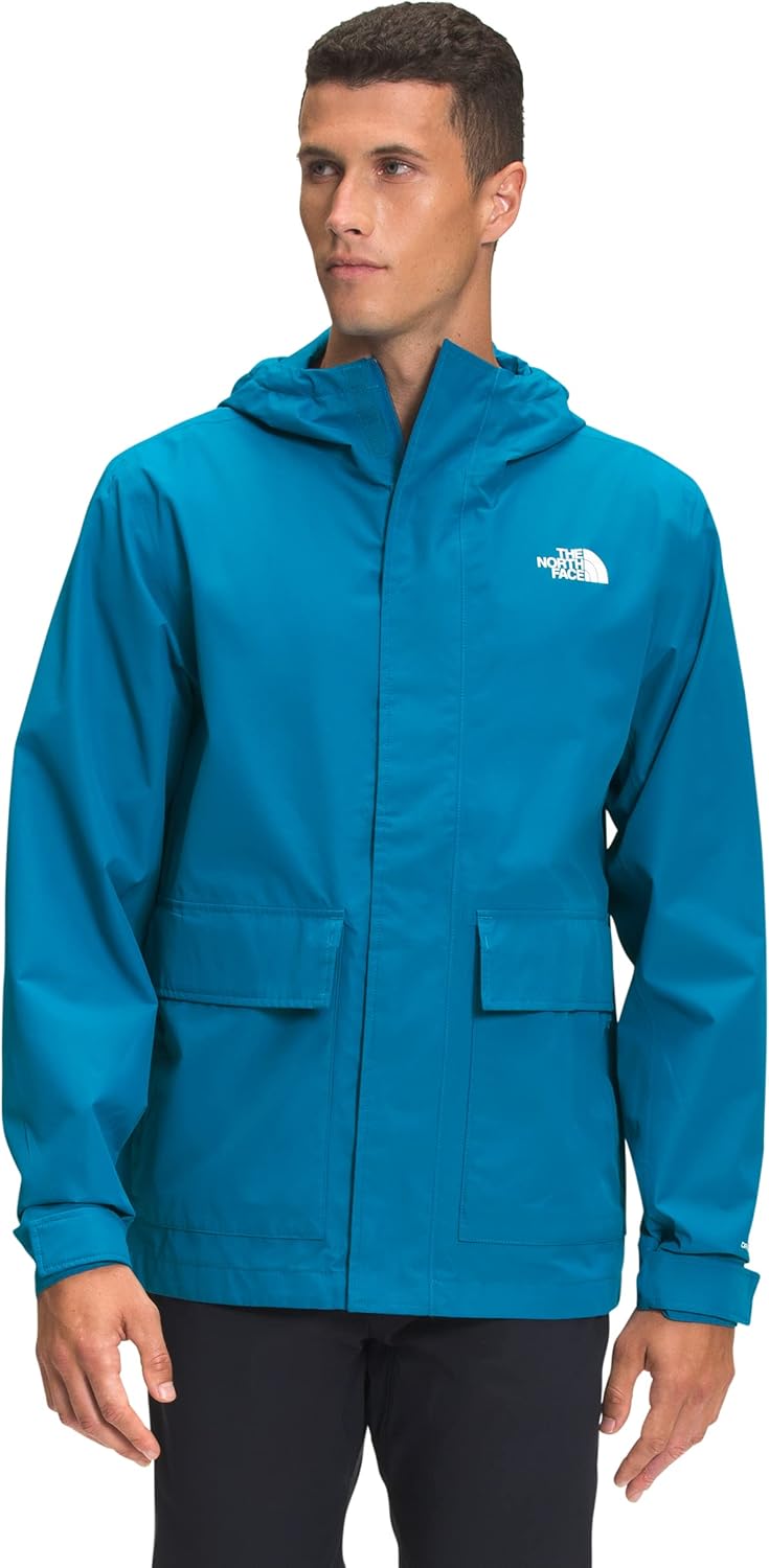 THE NORTH FACE Cypress Mens Rain Jacket Banff Blue Sz M