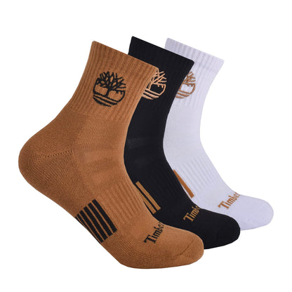 Timberland Men's Half Cushioned Quarter Socks (3 Pairs)