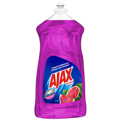 Ajax Ultra Dishwashing Liquid Dish Soap Refill, Vinegar and Lime Scent, 90 fluid ounce