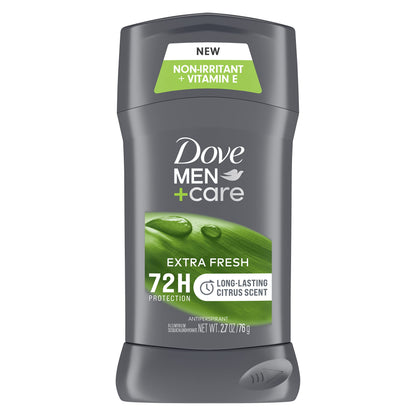 Dove Men + Care Antiperspirant Deodorant, 72hr Sweat & Odor Protection, Vitamin E, Triple Moisturizer, 4 Pack