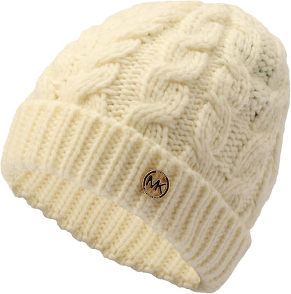 Michael Kors Women's Moving Cables Beanie, Stylish Hat & Fashion Accessory Cap for Women