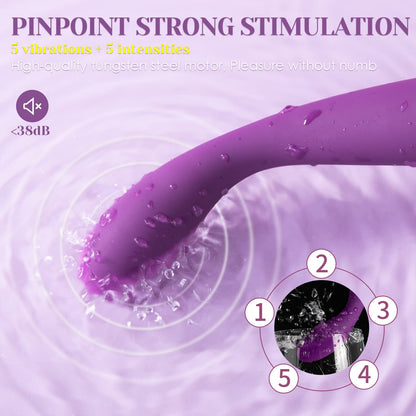 SVAKOM COCO G Spot Vibrator - 8 Seconds to Climax Finger Shaped Waterproof Vibes for Women - 5*5 Vibrations Clit Nipple Personal Massagers - Adult Female Sex Toys