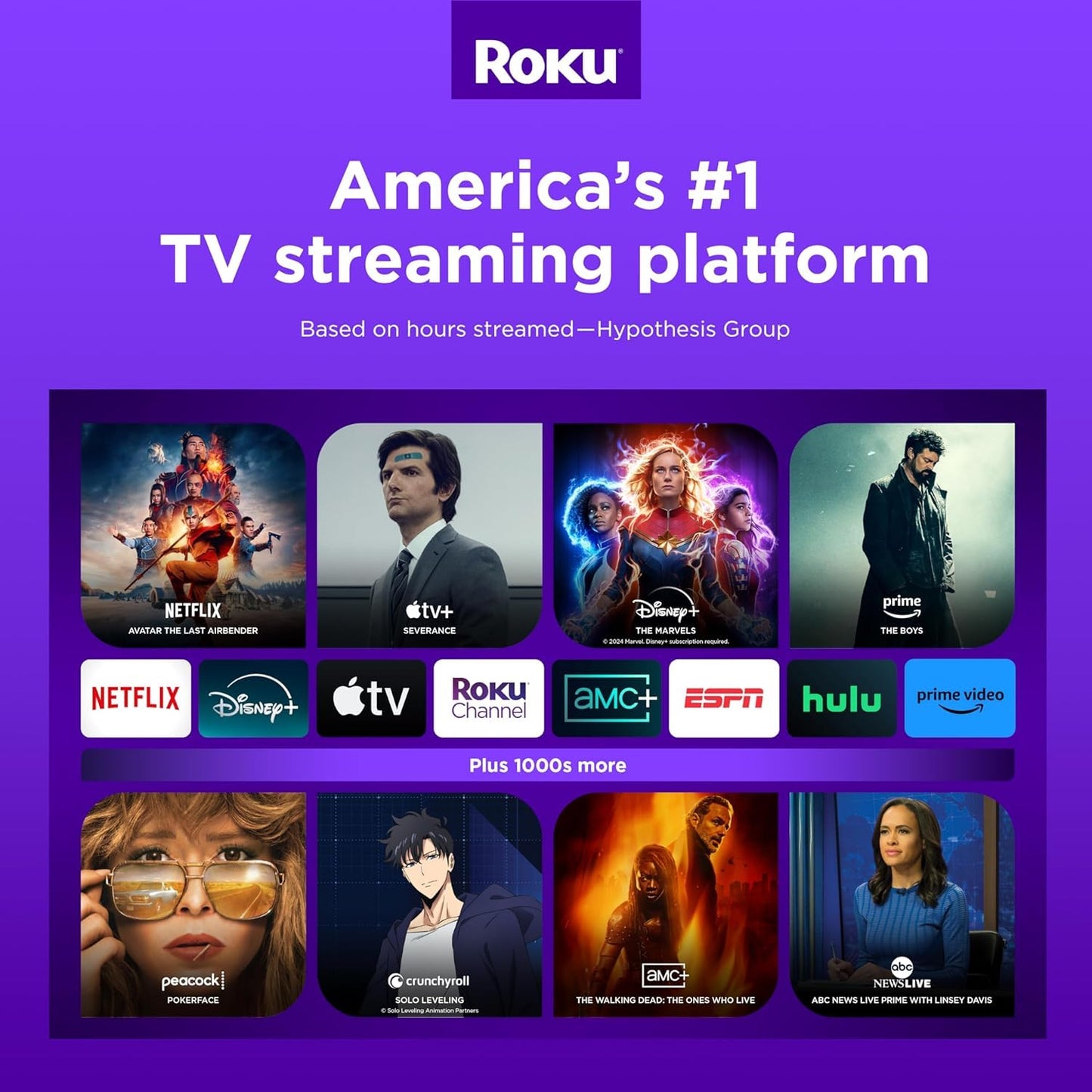 Roku Smart TV – 50-Inch Select Series 4K HDR Roku TV with Roku Enhanced Voice Remote, Brilliant 4K Picture, Automatic Brightness, & Seamless Streaming – Live Local News, Sports, Family Entertainment