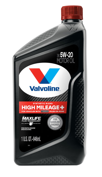 Valvoline High Mileage with MaxLife Technology SAE 5W-30 Synthetic Blend Motor Oil 5 QT