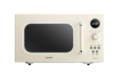 Comfee EM720CPL-PMB Countertop Microwave Oven with Sound On/Off, ECO Mode and Easy One-Touch Buttons, 0.7 Cu Ft, Black