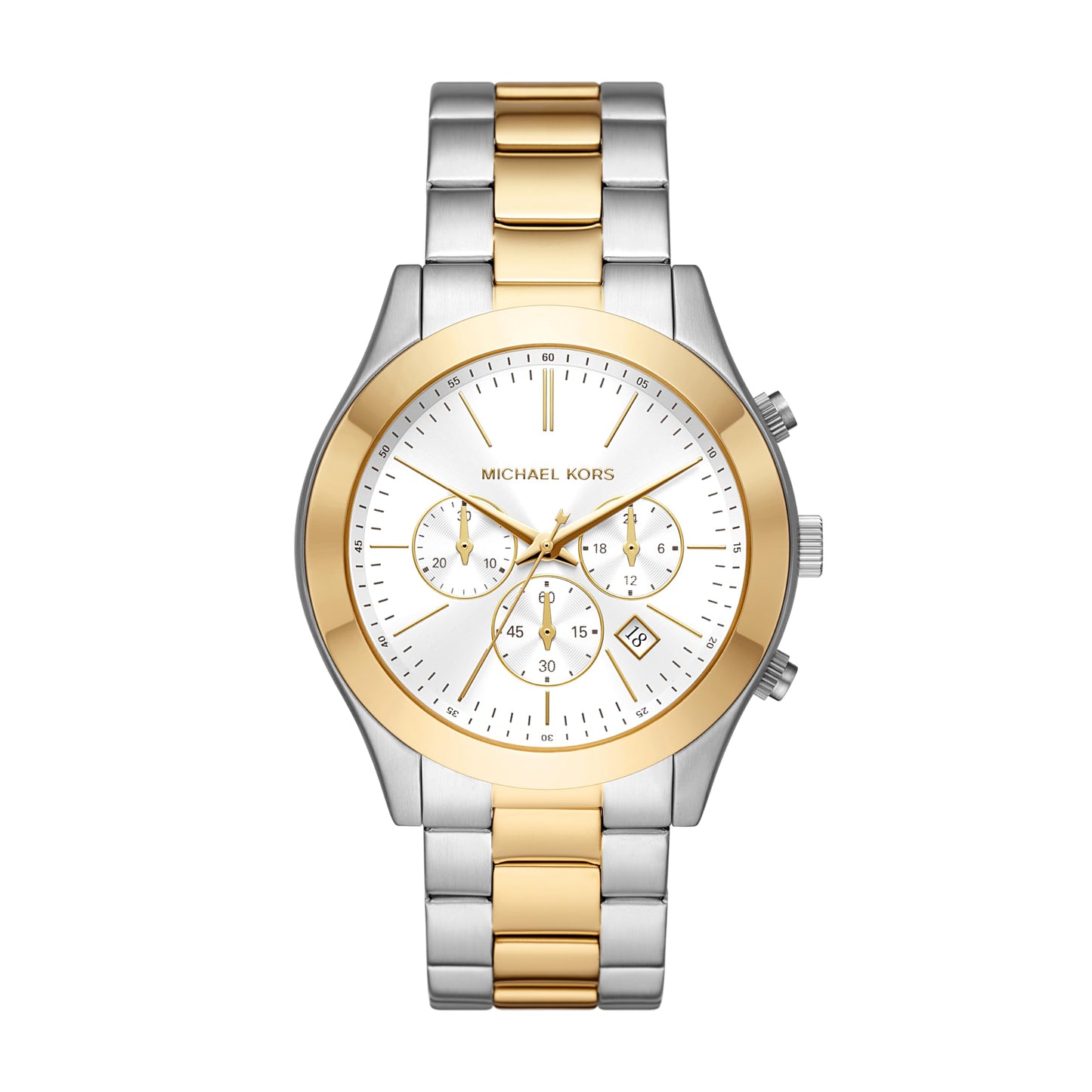 Michael Kors Oversized Slim Runway Men's Watch, Stainless Steel Watch for Men