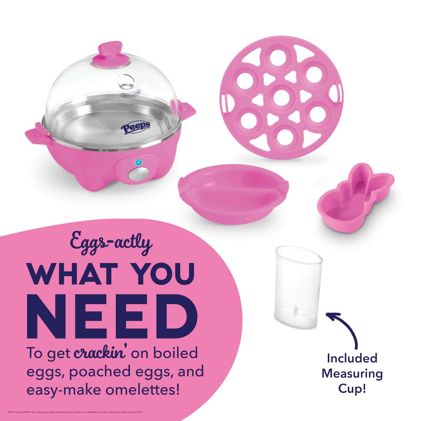 DASH Rapid Egg Cooker: 7 Egg Capacity Electric Egg Cooker for Hard Boiled Eggs, Poached Eggs, Scrambled Eggs, or Omelets with Auto Shut Off Feature - Black