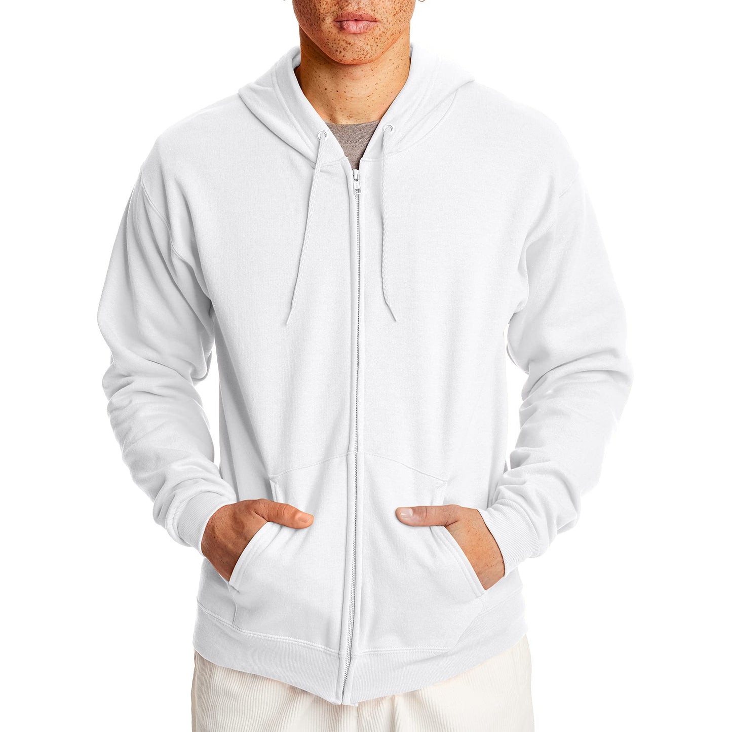 Hanes Men's EcoSmart Fleece Full-Zip Hoodie Sweatshirt