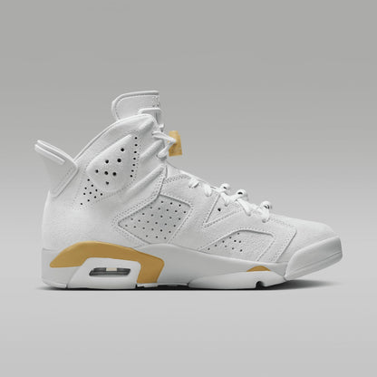 Air Jordan 6 Retro Pearl Women's Shoe (DQ4914-074, Pure Platinum/Metallic Gold/Coconut Milk)