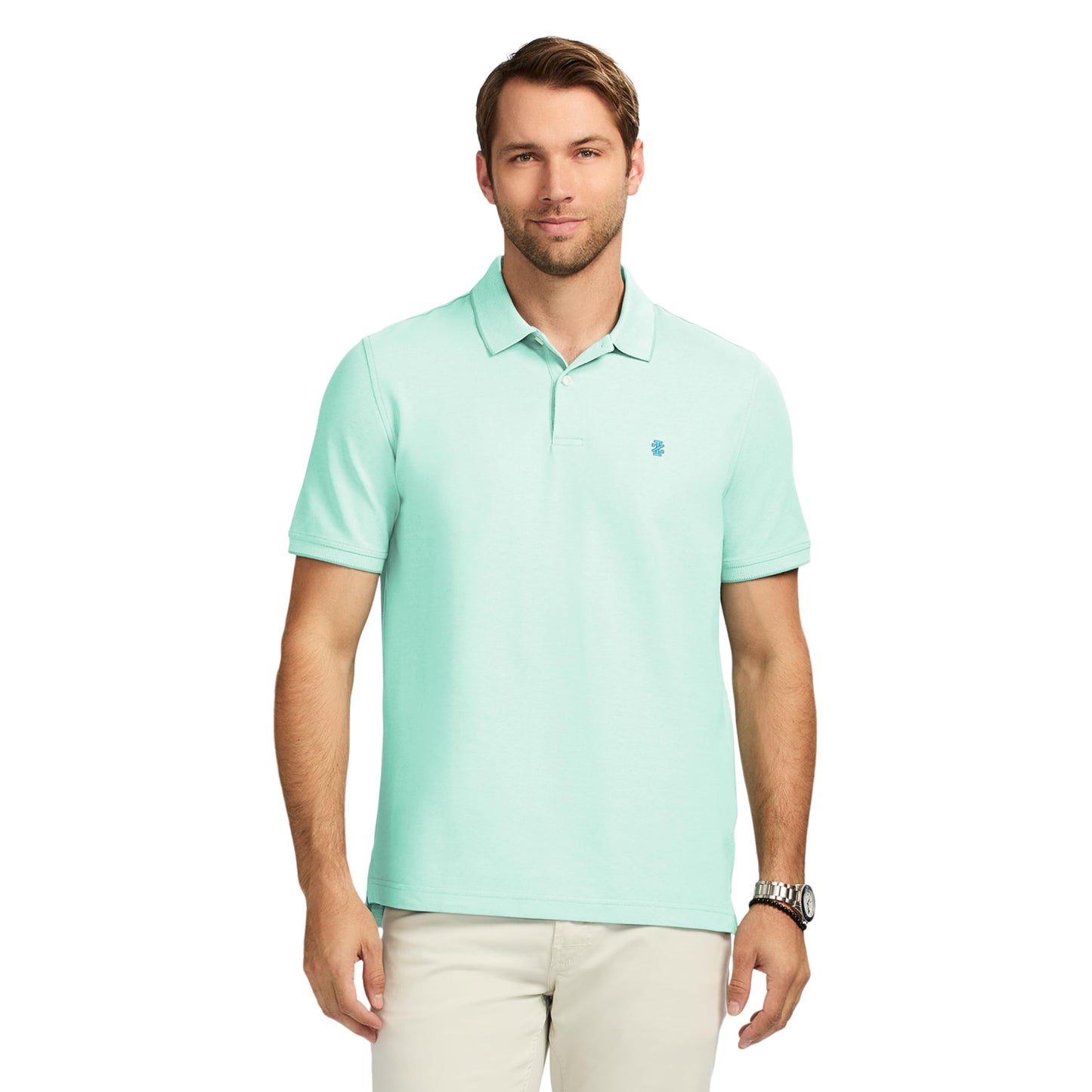 IZOD Men's Advantage Performance Short Sleeve Polo Shirt