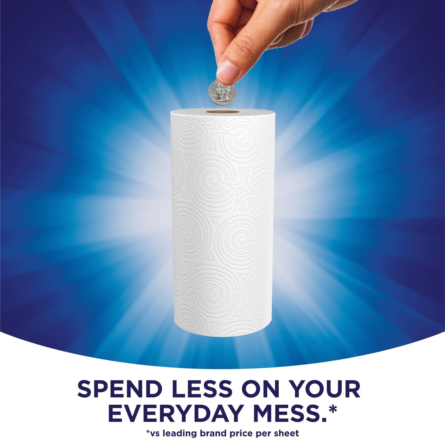 Sparkle Pick-A-Size Paper Towels, 6 Double Rolls = 12 Regular Rolls, Everyday Value Paper Towel With Full And Half Sheets