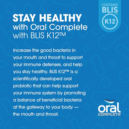 Oral Complete 11-in-1 Dental Probiotics, Bad Breath Treatment Halitosis Tonsil Stone with Non-GMO with BLIS K12, Ashwagandha and Collagen, 120 Capsules